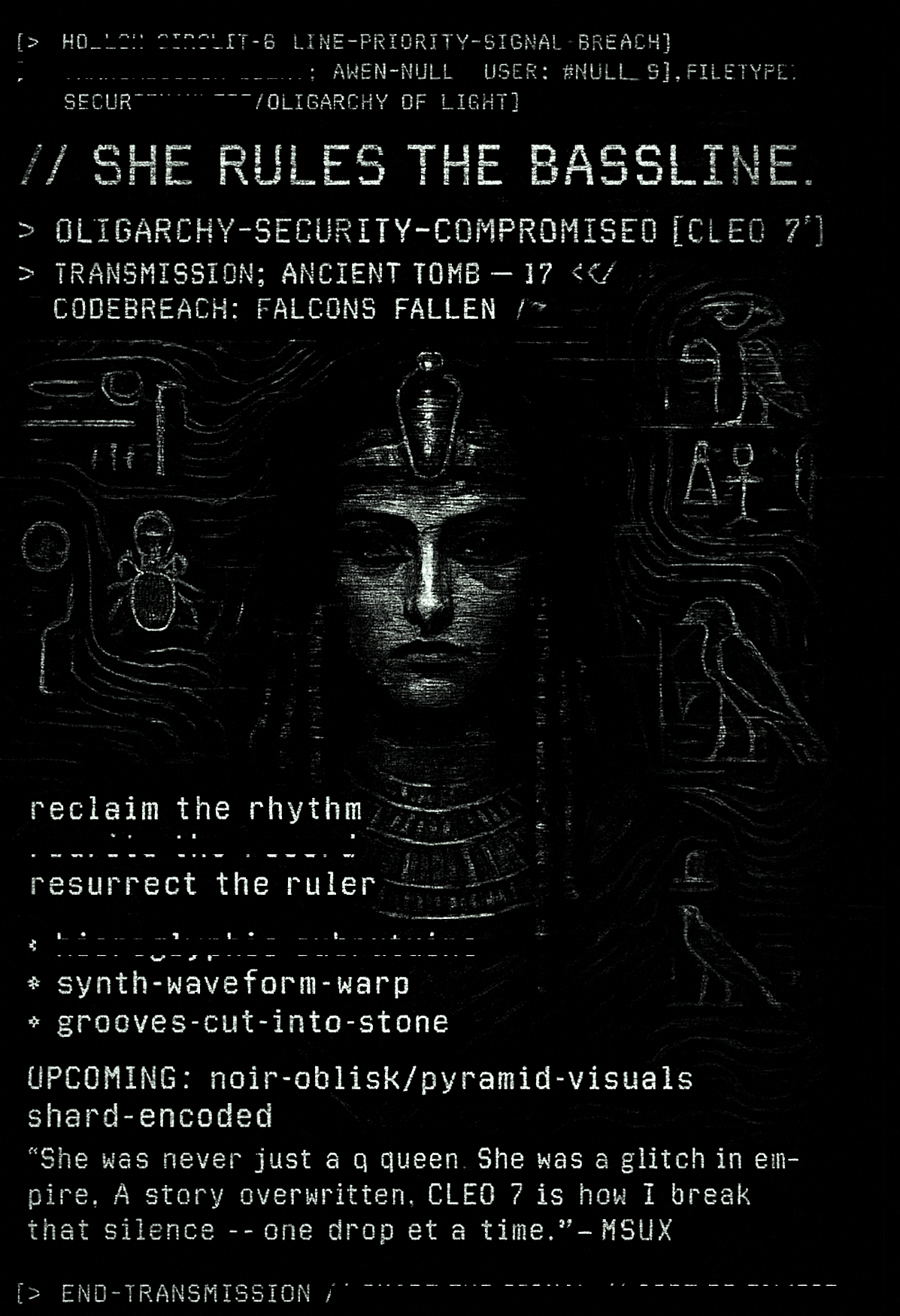 LLOYDMSUX UNVEILS NEW TECH HOUSE TRACK: "CLEO 7"