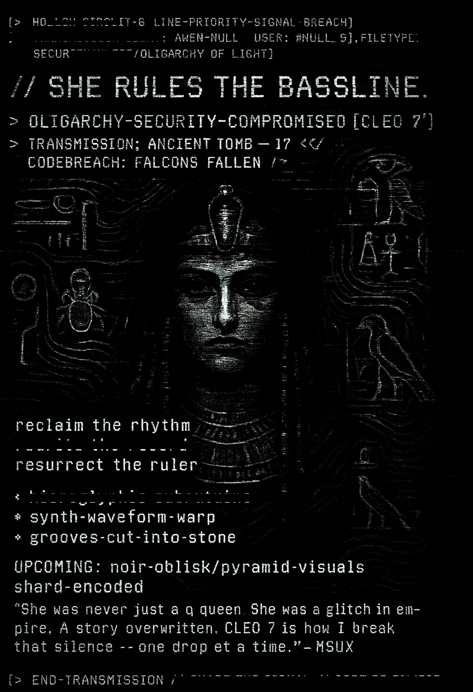 LLOYDMSUX UNVEILS NEW TECH HOUSE TRACK: "CLEO 7"